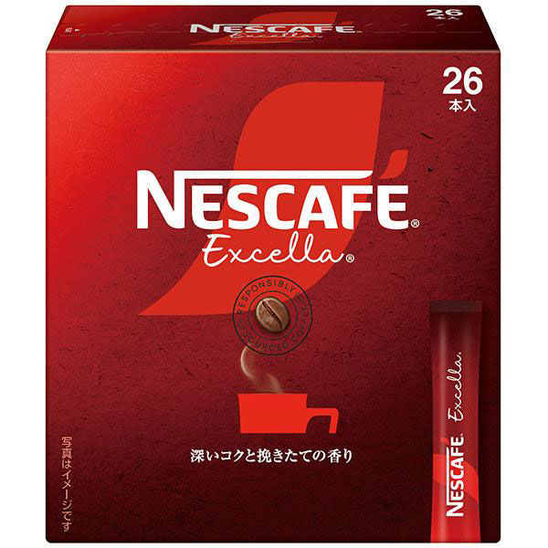 【スティックコーヒー】ネスレ日本 ネスカフェ エクセラ スティック ブラック 1箱（26本入）
