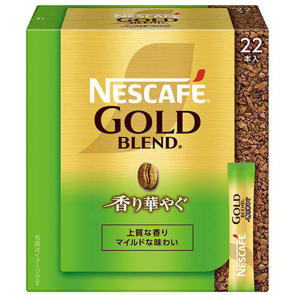 【スティックコーヒー】ネスレ日本 ネスカフェ ゴールドブレンド 香り華やぐ スティック ブラック 1箱（22本入）
