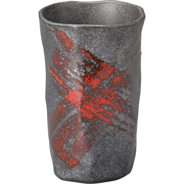 陶里 フリーカップ ブラストデリカ（赤）一口カップ (7個入) tri-301041332（直送品）
