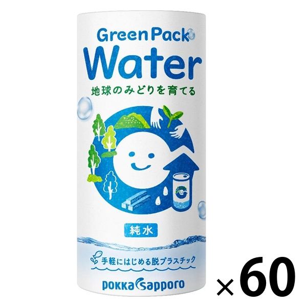 ポッカサッポロ Green Pack Water 195g 紙 1セット（60本）