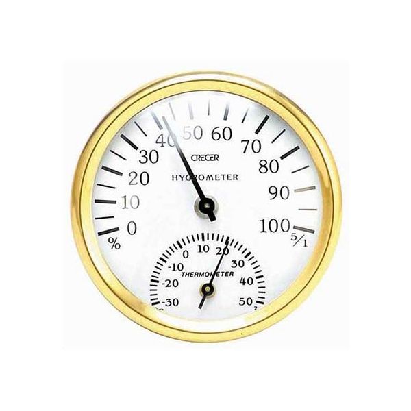 クレセル 温度計・湿度計 ホワイト CRー101W CR-101W 1セット(3個) 62-3965-92（直送品）