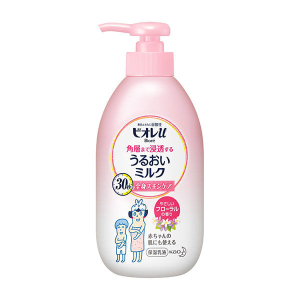 Biore u（ビオレu） 角層まで浸透するうるおいミルク フローラル 300ml 花王