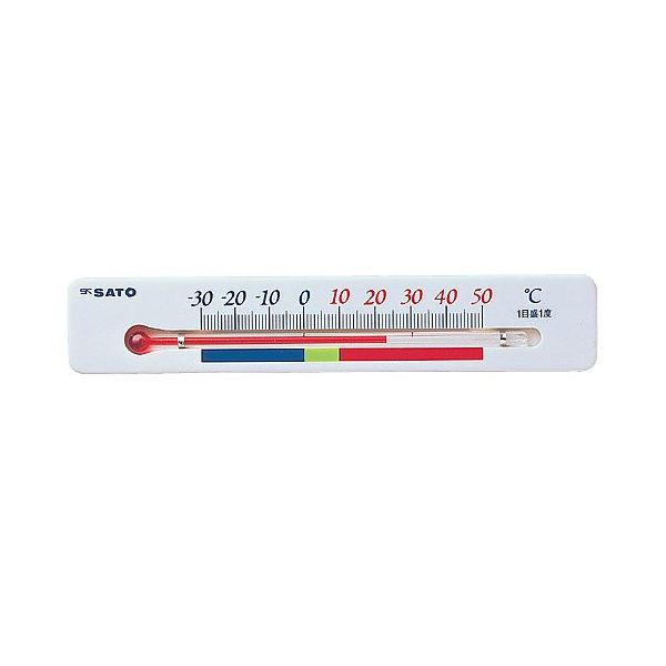 佐藤計量器製作所 冷蔵庫用温度計　ポリス 1713-00 1個 0-6041-03