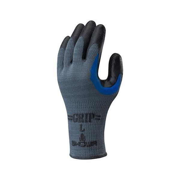 エスコ [L] 手袋(ポリエステル、綿・天然ゴムコート) EA354GD-22A 1セット(15双)（直送品）