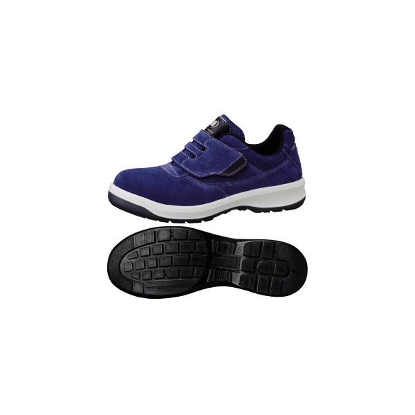 ミドリ安全 JIS規格 安全靴 スニーカータイプ G3555 小 23.0cm ブルー 1204100605 1足（直送品）