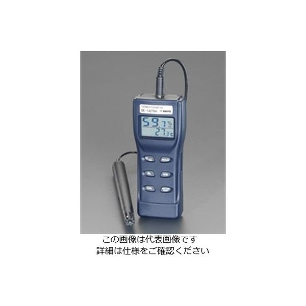 エスコ デジタル温度・湿度計 EA742GL 1個（直送品）