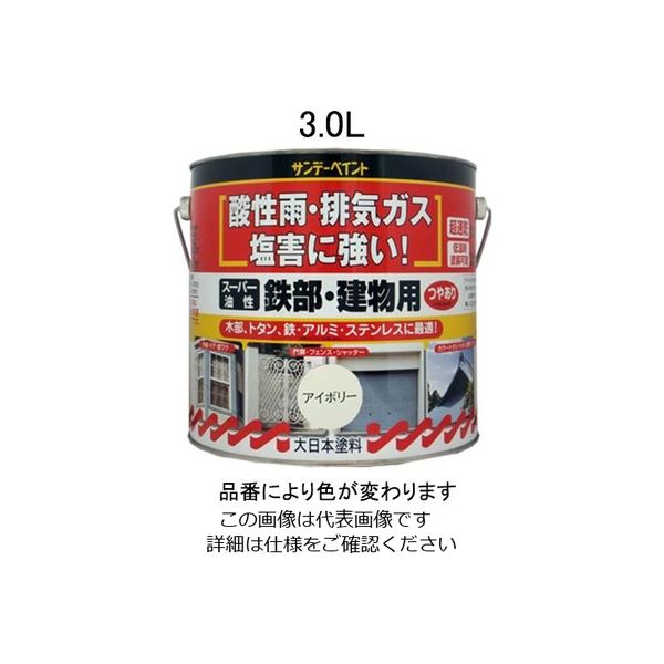 エスコ 3.0L 油性・多目的塗料/鉄部・建物用(グレー) EA942EC-33 1缶（直送品）