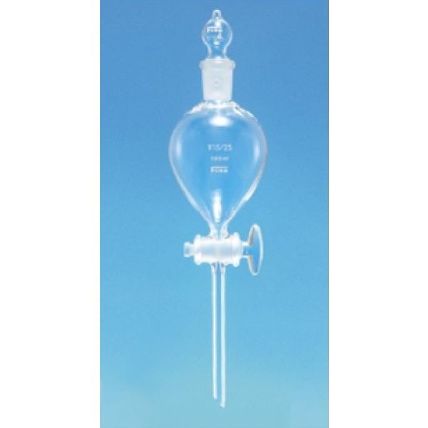 東京硝子器械 F共通球型分液ロート 球栓 500mL 24/40 1個 000-09-55-25（直送品）