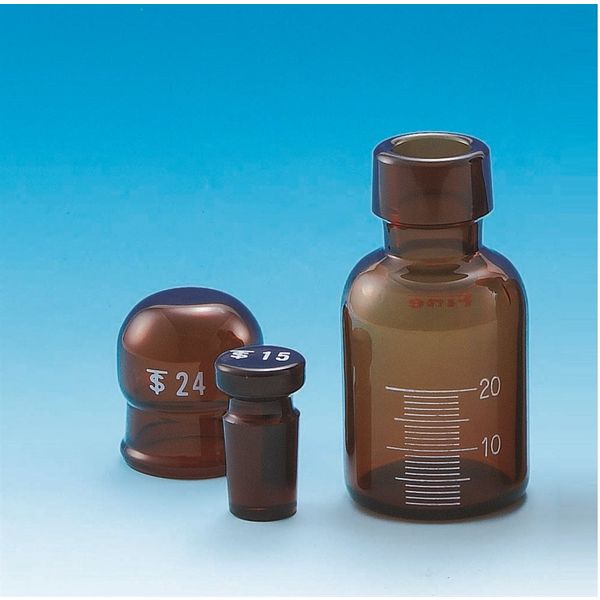 東京硝子器械 共通標準試薬保存容器 茶色 20mL 1個 284-05-28-04（直送品）