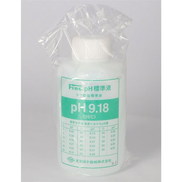 東京硝子器械 Fine pH標準液 PH9.18 500mL 1本 000-66-40-03（直送品）