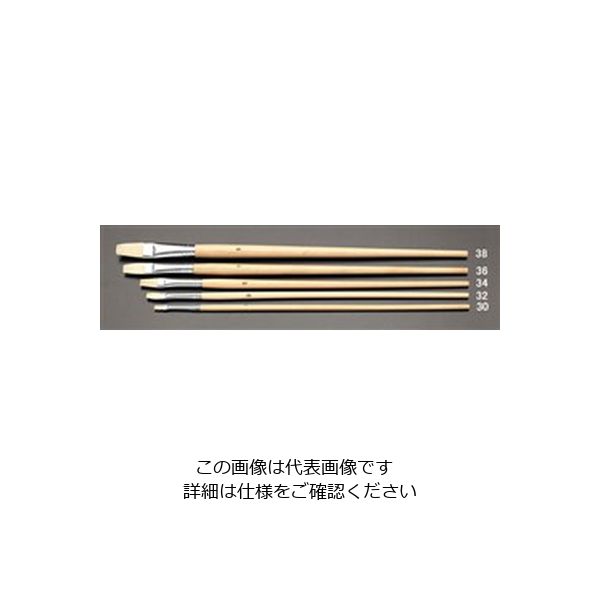 エスコ 5本組 画筆(1号ー9号) EA109MK-29 1セット(4組:1組×4セット)（直送品）