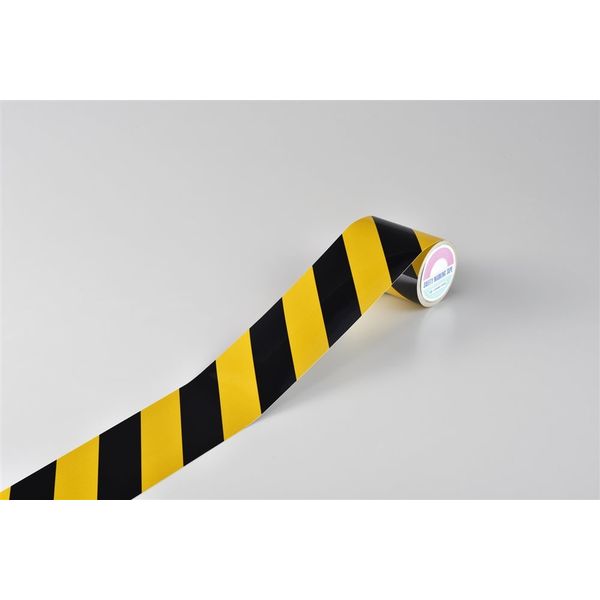 日本緑十字社 反射トラテープ 黄/黒 TR3-A 256301 1巻（10m）（直送品）