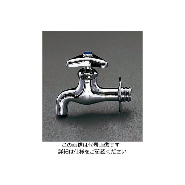 エスコ PJ 1/2” 横水栓 EA468B-4 1セット(2個)（直送品）