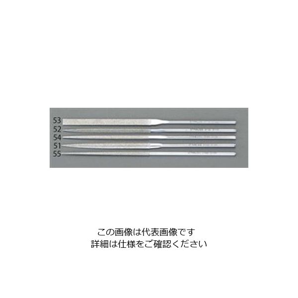 エスコ 140mm/#200 ダイヤモンドニードル鑢(三角) EA826VJ-52 1セット(2本)（直送品）
