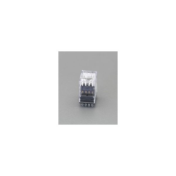 エスコ AC100V/4cツイン/ 3A[LED付]汎用リレー EA940MP-61 1セット(3個)（直送品）