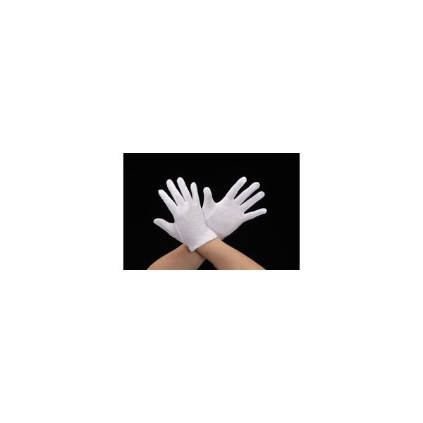エスコ [M] 手袋(薄手・綿/12双) EA354AA-12 1セット(48双:12双×4ダース)（直送品）