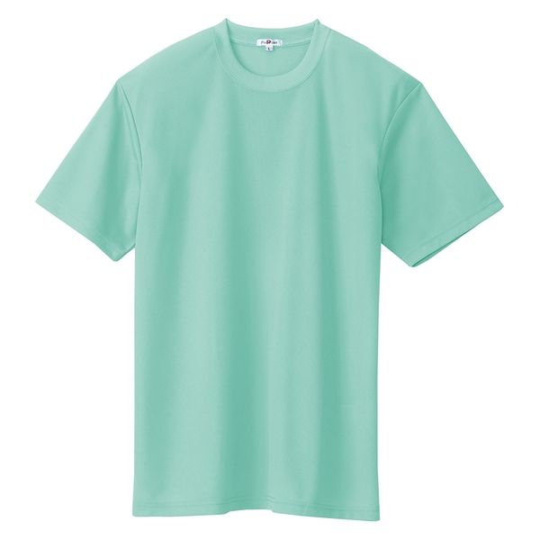 アイトス（AITOZ） 吸汗速乾（クールコンフォート）半袖Tシャツ（ポケット無し）（男女兼用） ミントグリーン 6L 10574-005（直送品）