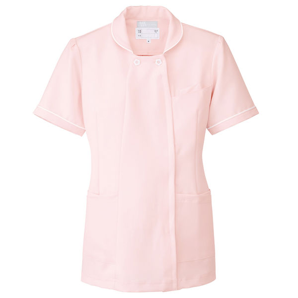 AITOZ（アイトス） スクエアネックチュニック（ナースジャケット） 医療白衣 半袖 ピンク 3L 861365-060（直送品）