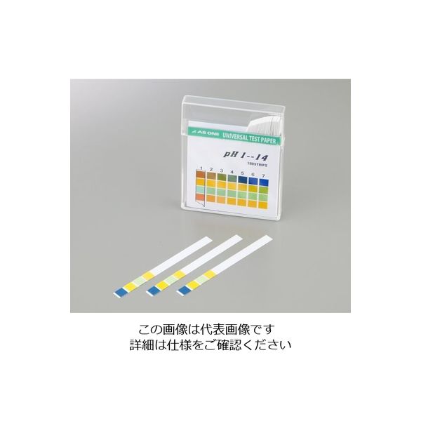 アズワン pH試験紙 スティック pH1-14 1箱(100枚) 1-1267-02（直送品）