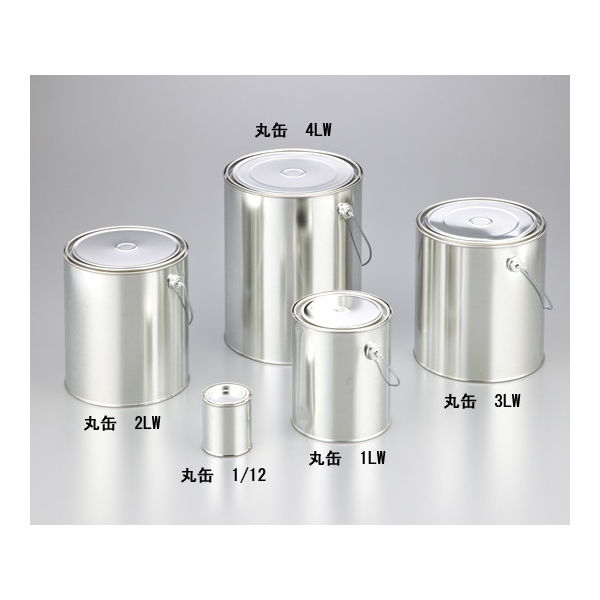 石井ブラシ産業 金属缶　丸缶　２．８Ｌ 1-3239-04 1個