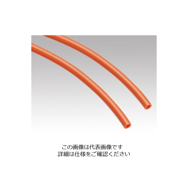 アズワン ポリウレタンチューブ φ5.0×φ8mm 橙 1巻(20m) 1-8228-04 1巻（直送品）