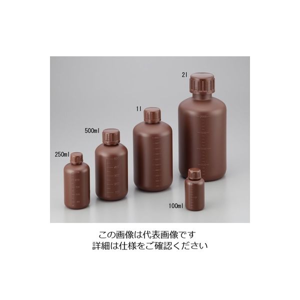 ニッコー・ハンセン 細口瓶 100mL HDPE製・遮光 2-5076-01 1本（直送品）