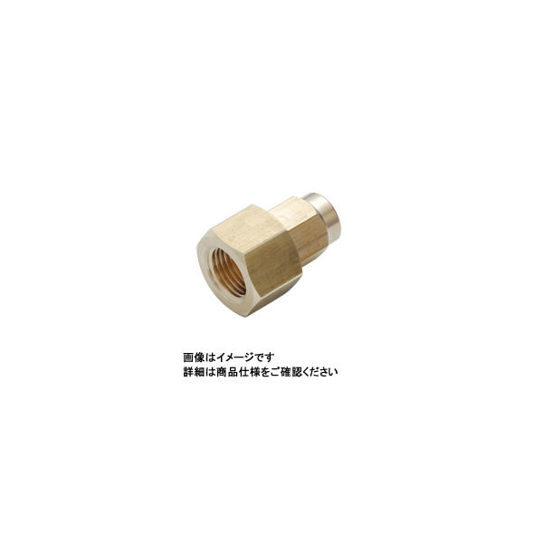 日本ピスコ ブラス製締付継手 メスストレート NKCF0425ー01 NKCF0425-01 1セット(20個)（直送品）