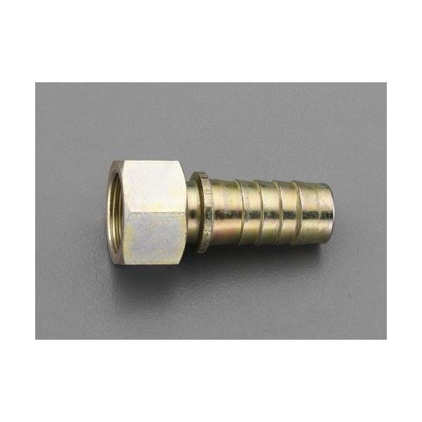 エスコ G 1/2” x13mm 雌ねじステム(スチーム用/スチール製) EA141BP-4 1セット(3個)（直送品）