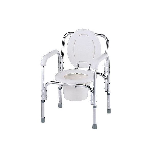 アズワン デラックスアルミ製便器椅子 530×455×720~820mm 8500 1台 0-663-01（直送品）