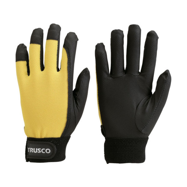 トラスコ中山 TRUSCO PU薄手手袋エンボス加工 イエロー L TPUM-Y-L 1双 400-4744（直送品）