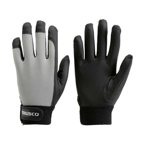 トラスコ中山 TRUSCO PU薄手手袋エンボス加工 グレー M TPUM-G-M 1双 400-4736（直送品）