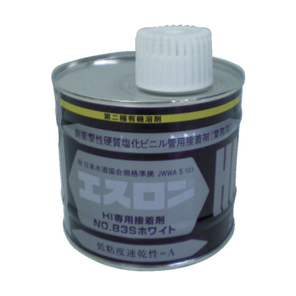 積水化学工業 エスロン 接着剤NO83Sホワイト 500g S835G 1缶 401-0353（直送品）