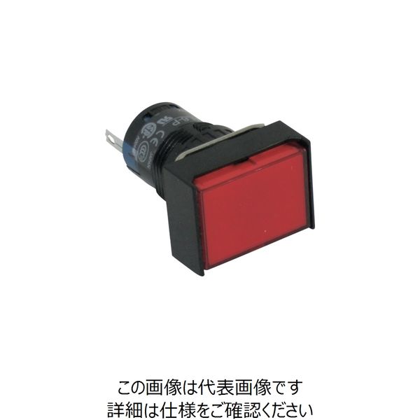 IDEC φ16長角形表示灯 AL6H-P4R 1個 418-3258（直送品）