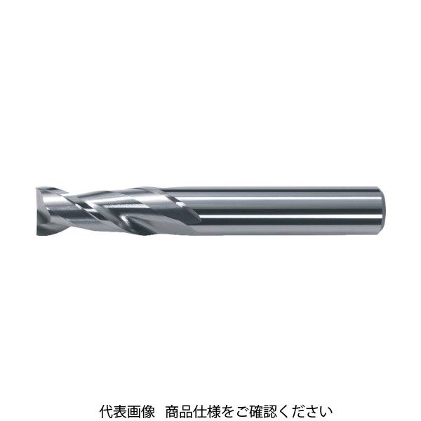 三菱マテリアル 三菱K 2枚刃アルミ加工用 超硬スクエアエンドミルミディアム刃長(M)3mm C2MAD0300 1本 659-1531（直送品）