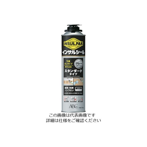 エービーシー商会 ABC 簡易型発泡ウレタンフォーム 1液ガンタイプ インサルパック インサルシール 750ml フォーム色:グレー GSIS 1本（直送品）