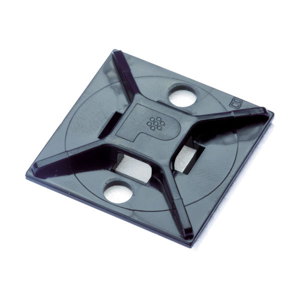 パンドウイット マウントベース アクリル系粘着テープ付き 耐候性黒（500個入） ABM2S-AT-D0 403-6701（直送品）