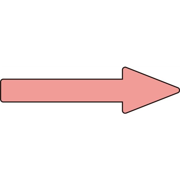 日本緑十字社 配管識別方向表示ステッカー 貼矢17 「→」 蛍光赤 10枚1組 193317 1セット（20枚：10枚×2組）（直送品）