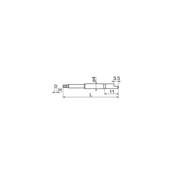 日東工器 NKビット 4DXビット 2.5X44 30835 1セット(10本)（直送品）