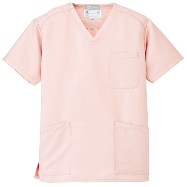 AITOZ（アイトス） スクラブ（男女兼用） 医療白衣 半袖 ピンク L 861405-060（直送品）