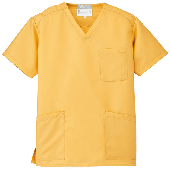 AITOZ（アイトス） スクラブ（男女兼用） 医療白衣 半袖 サンオレンジ L 861405-163（直送品）
