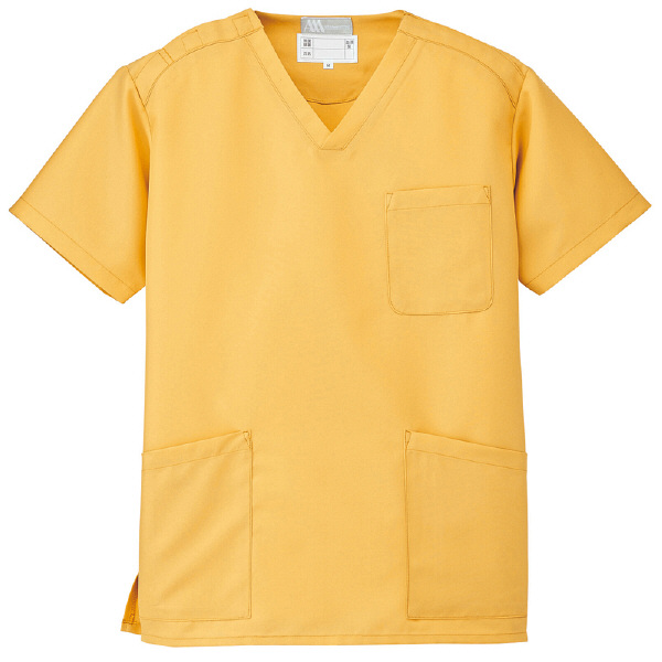 AITOZ（アイトス） スクラブ（男女兼用） 医療白衣 半袖 サンオレンジ 4L 861405-163（直送品）