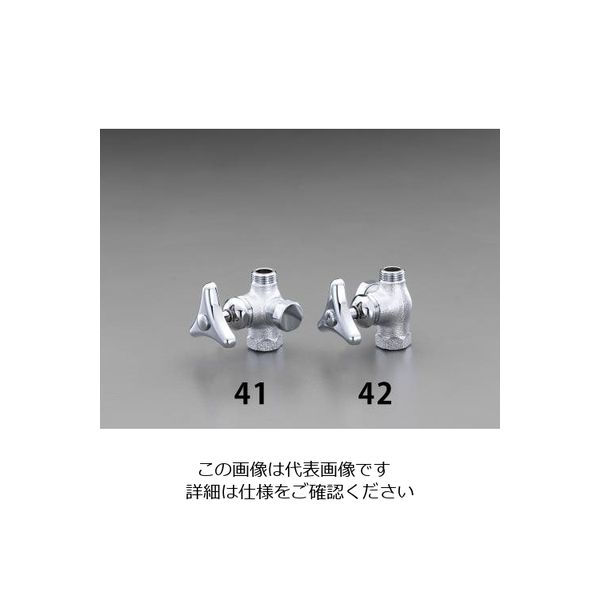 エスコ Rc1/2” ストレート型分岐金具(右側) EA468BN-41 1セット(2個)（直送品）