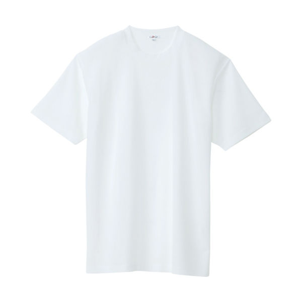 アイトス 吸汗速乾クールコンフォート 半袖Tシャツ男女兼用 ホワイト L AZ-10574-001-L 1着 449-0266（直送品）