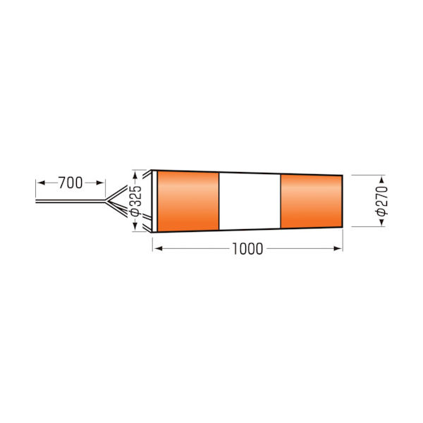 つくし工房 つくし ファインメッシュ吹き流し 小 640-S 1枚 447-5224（直送品）