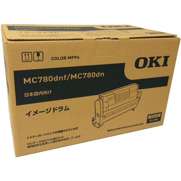 沖データ（OKI） 純正ドラムカートリッジ ID-C4RK ブラック 1個（直送品）