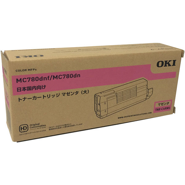 沖データ（OKI） 純正トナー TNR-C4RM1 マゼンタ 大容量 1個（直送品）