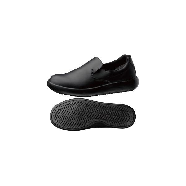 ミドリ安全 作業靴 耐滑 スリッポン NHS700 大 先芯なし 31.0cm ブラック 2125083704 1足（直送品）