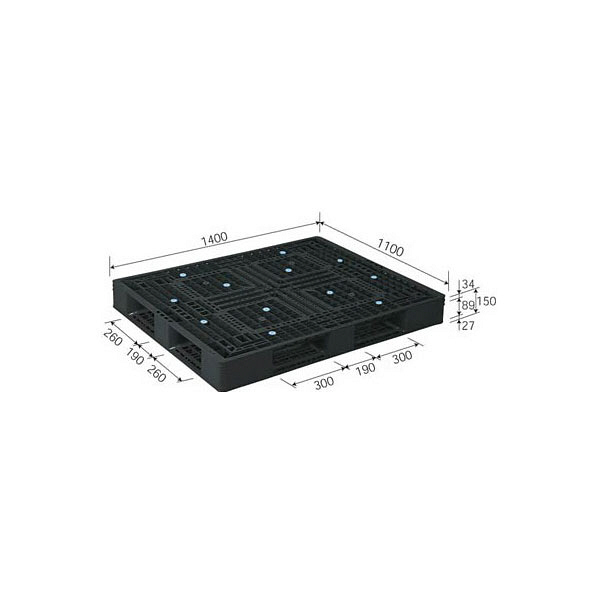 サンコー　パレット　D4-1114-2　81632900BL510　（直送品）