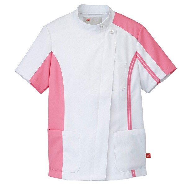 AITOZ（アイトス） レディースKCコート レディス医務衣 医療白衣 半袖 ピンク LL 862002-060（直送品）