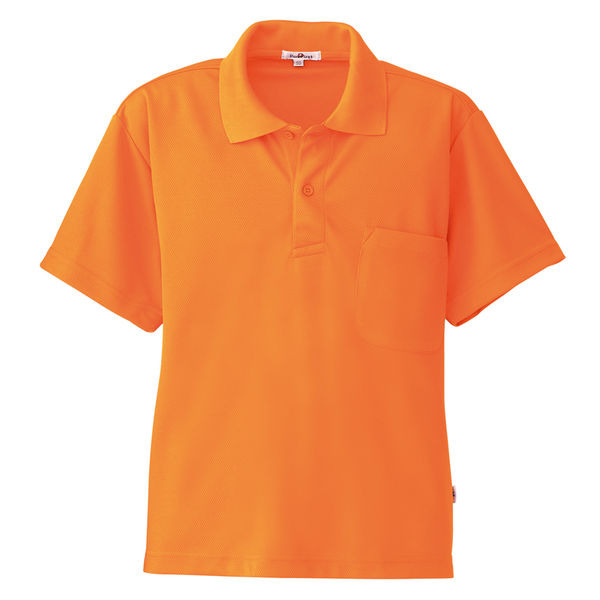 AITOZ（アイトス） 半袖ポロシャツ（男女兼用） 介護ユニフォーム オレンジ S AZ-10579-063（直送品）